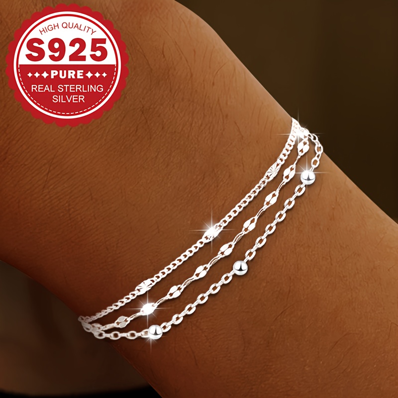 Boho Layered Bead Bracelet for Women Hypoallergenic